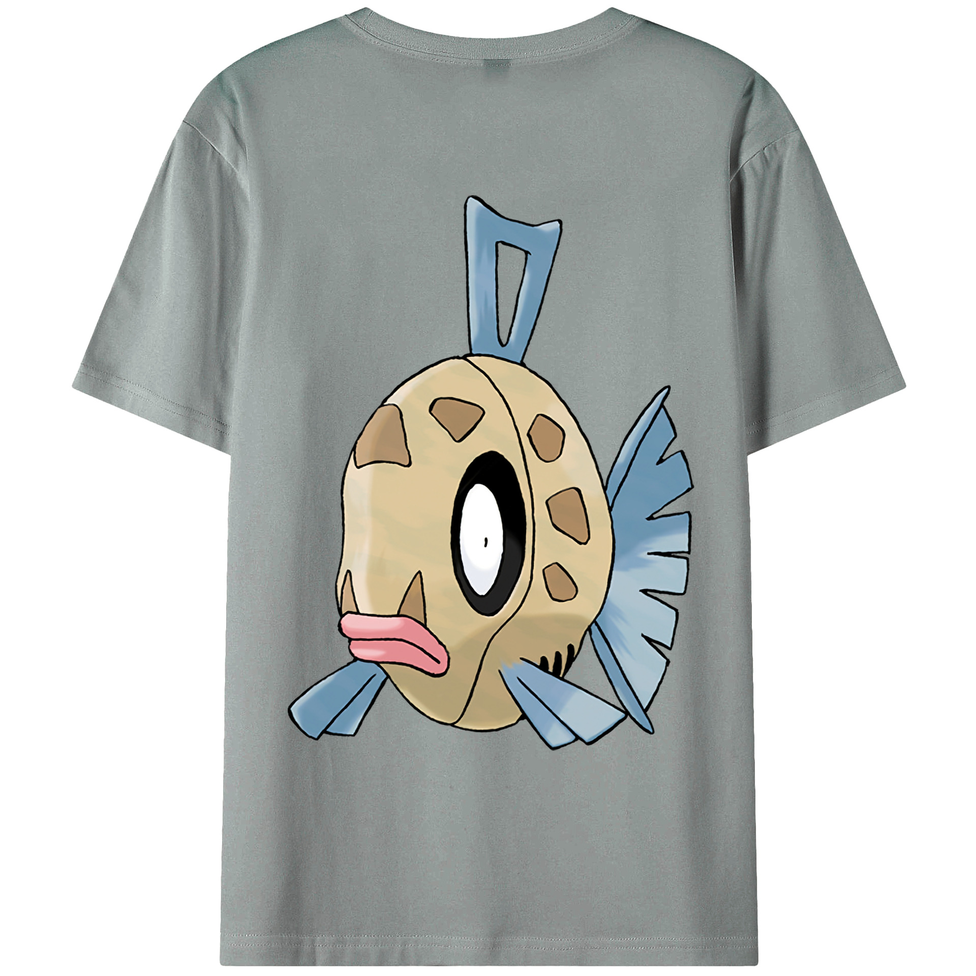 （画像用） ポケットモンスター Pokémon 綿100％ メンズ半袖Tシャツ（バックプリント） 通気性